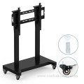 2024 Outdoor Height Adjustable Motorized Mobile LCD LED TV Monitor Stand Cart Rotating Remove